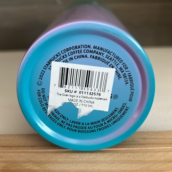 Starbucks Summer 2022 Stainless Steel Tumbler Ombre Blue/Green/Purple - Picture 3 of 4
